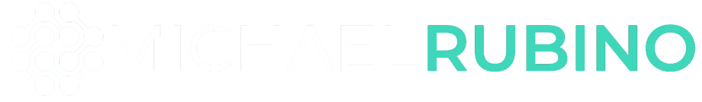 Michael Rubino White Logo