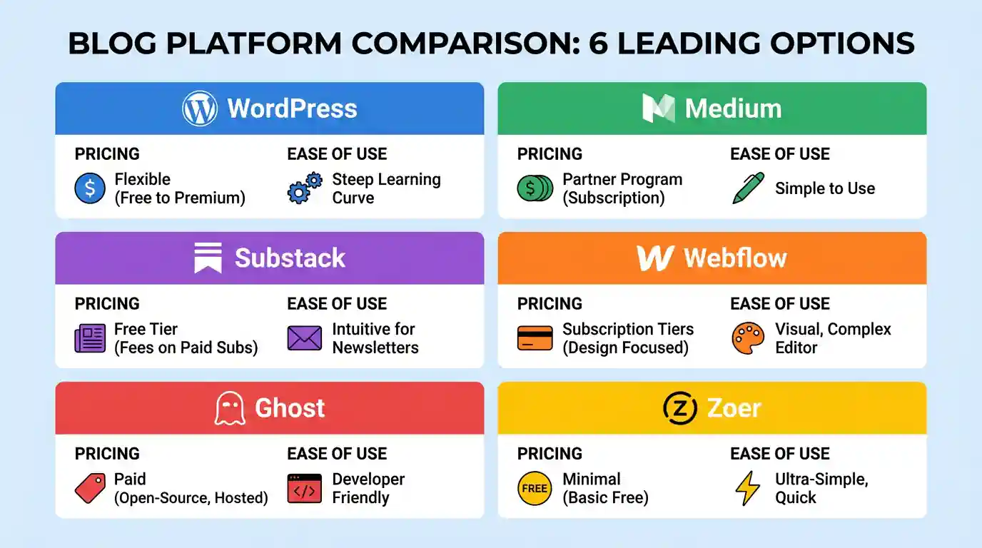 Blogging Platforms Comparison
