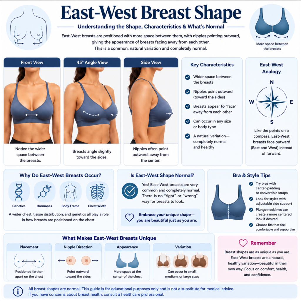East-West Breast Shape