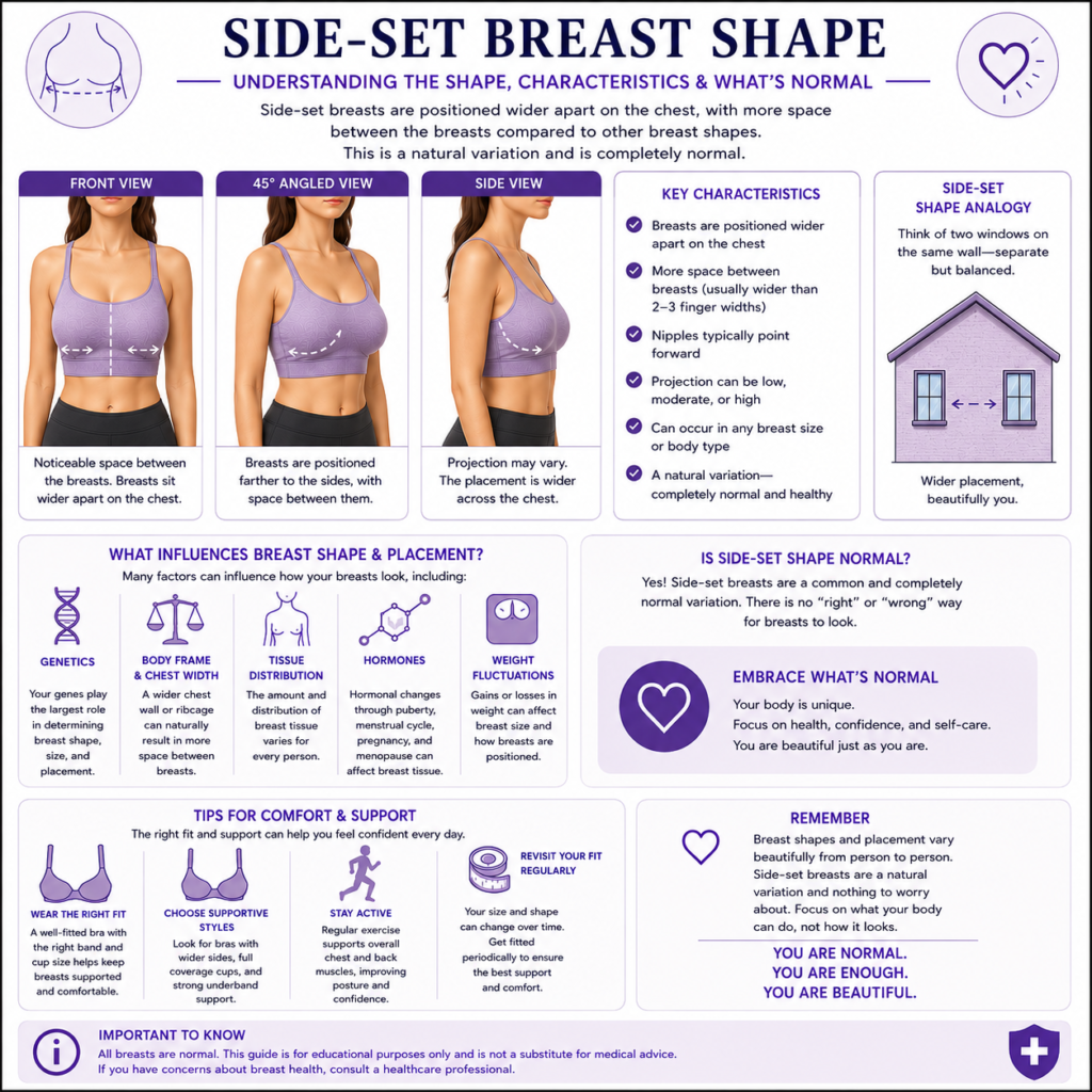 Side-Set Breast Shape